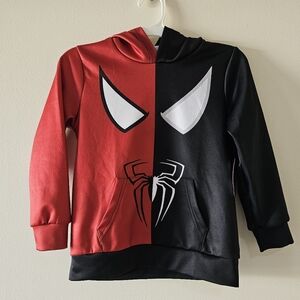 Marvel Spiderman Hoodie Boys Size 5/6 NWT